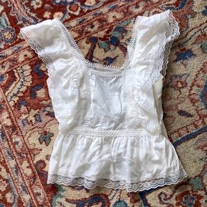 White lace top